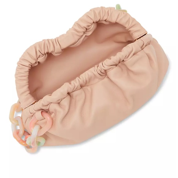 NWT Mansur Gabriel Mini Twist Cloud Clutch With Chain - Picture 5 of 6